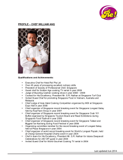 Chef William Ang`s