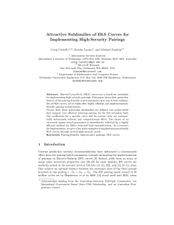 Attractive Subfamilies of BLS Curves for