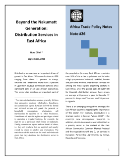 Distribution Services in East Africa