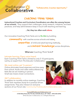 coaching think tanks - The Educator Collaborative