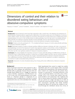 Dimensions of control and their relation to disordered eating