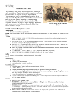 Labor Union Handout