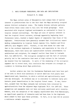 agriculturalists from the adjacent Maya highlands