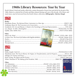 1960s Library Resources: Year by Year
