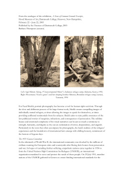 From the catalogue of the exhibition, A Sense of Common Ground