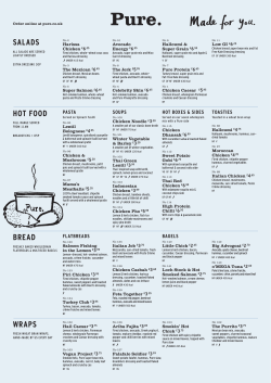 salads hot food bread wraps