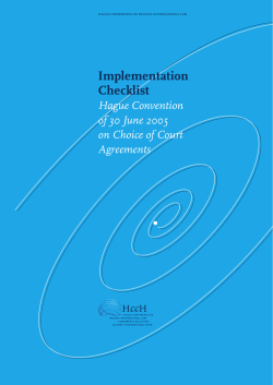 Implementation Checklist