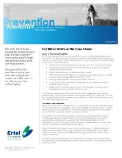 Fad Diets: What`s all the Hype About?