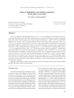 OPTICAL PROPERTIES AND CHEMICAL BONDING OF TiO2