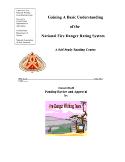 Gaining A Basic Understanding of the National Fire Danger Rating