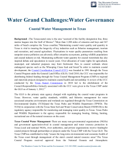 Water Grand Challenges:Water Governance