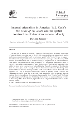 Internal orientalism in America - San Francisco State University
