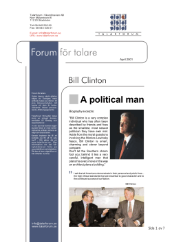 A political man