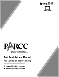 Test Administrator Manual - Avocet