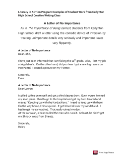 A Letter of No Importance