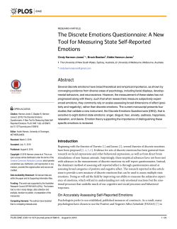 The Discrete Emotions Questionnaire