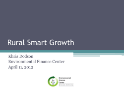 Rural Smart Growth - environmental finance center