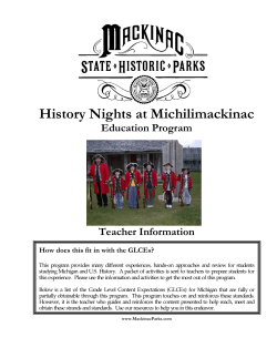 Colonial Michilimackinac History Overnights