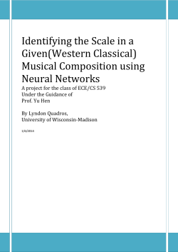 Identifying the Scale in a Given(Western Classical) Musical