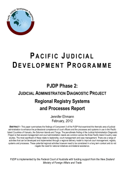 Judicial Administration - Federal Court of Australia