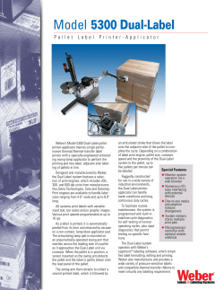 Model 5300 Dual-Label - Weber Packaging Solutions