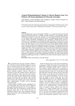 Atypical Histopathological Changes in Muscle Biopsies from Two