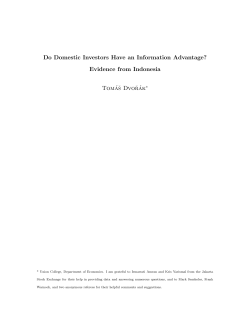 Do Domestic Investors Have an Information