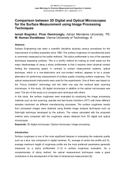 Comparison between 3D Digital and Optical Microscopes for