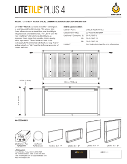 LiteTile+ Plus 4 Data Sheet