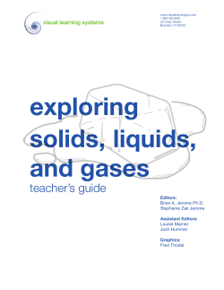 exploring solids, liquids, and gases