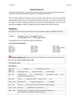 Prepared dictation N&deg; 3 To be ready for this dictation, you must train