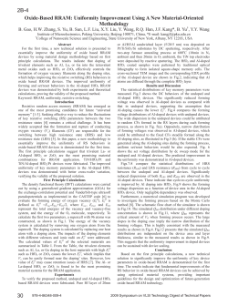 2B-4 Oxide-Based RRAM: Uniformity