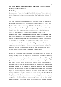 The Politics of Sound and Image: Eisenstein - DORAS