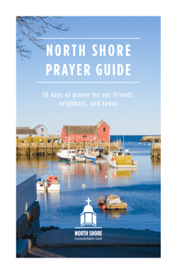 Prayer Guide - North Shore Community Baptist Church