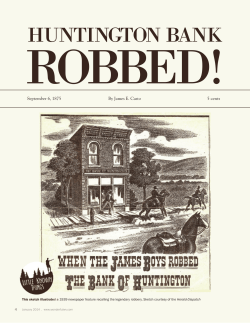 Huntington Bank Robbed! - Wonderful West Virginia Magazine