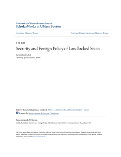 Security and Foreign Policy of Landlocked States