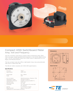 Compact ANSI Switchboard Meter