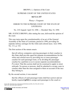 BROWN, J., Opinion of the Court SUPREME COURT OF THE