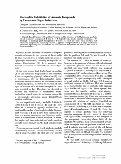 Electrophilic Substitution of Aromatic Compounds by