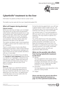 CyberKnife Liver - Lynda Jackson Macmillan Centre
