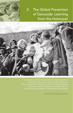 2. The Global Prevention of Genocide: Learning from the Holocaust