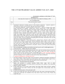 the uttar pradesh value added tax act, 2008
