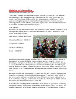 Maiming Isn`t Everything&hellip;