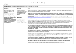 La Rentr&eacute;e (Back to School) 2. Poem