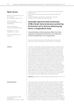 (ESBL)/AmpC beta-lactamases-producing Escherichia