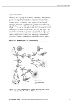 Stem Cells Come of Age