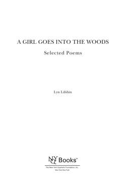 A GIRL GOES INTO THE WOODS