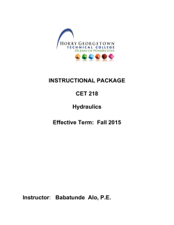 INSTRUCTIONAL PACKAGE