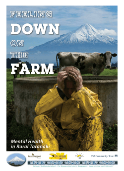 Mental Health in Rural Taranaki - Mental Health Foundation of New