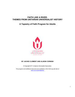 FAITH LIKE A RIVER - Unitarian Universalist Association